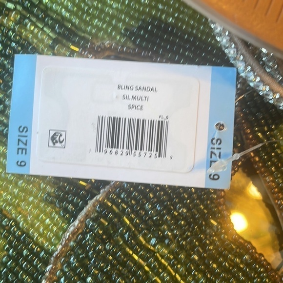Brand New Steve Madden Glass Beaded Bling Multi Strap Slides  Slip On Sandals - Picture 11 of 15